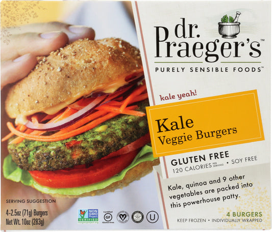 DR. PRAEGER'S: Kale Veggie Burgers, 10 oz - Vending Business Solutions