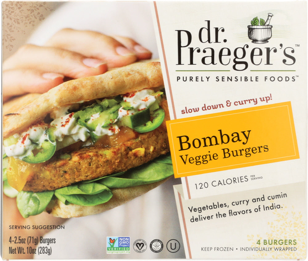 DR PRAEGER: Bombay Veggie Burgers, 10 oz - Vending Business Solutions
