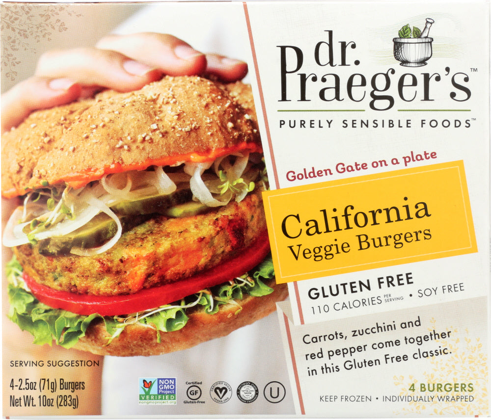 DR. PRAEGER'S: Sensible Foods California Veggie Burgers, 10 oz - Vending Business Solutions