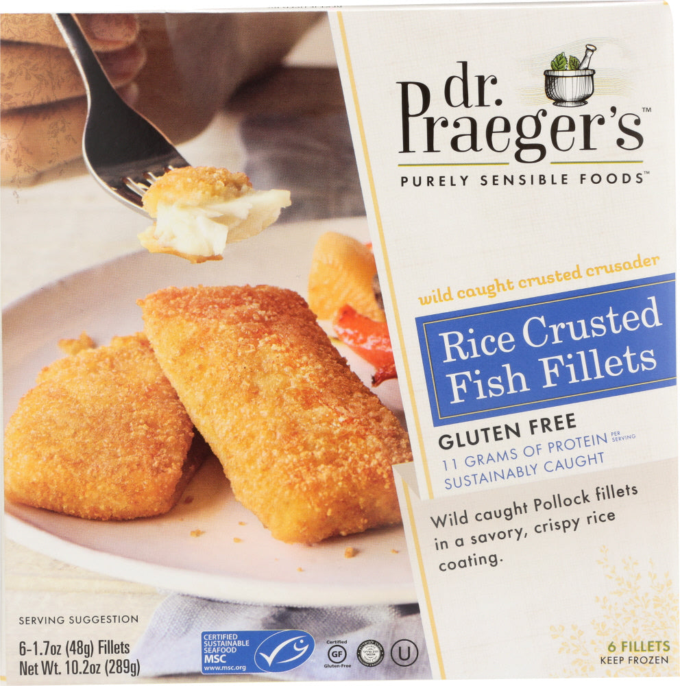 DR PRAEGER: Rice Crusted Fish Fillets, 10.20 oz - Vending Business Solutions
