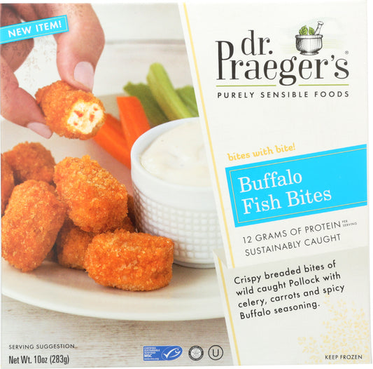 DR PRAEGER: Buffalo Fish Bites, 10 oz - Vending Business Solutions