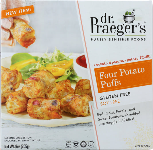 DR PRAEGER: Four Potato Puffs, 9 oz - Vending Business Solutions