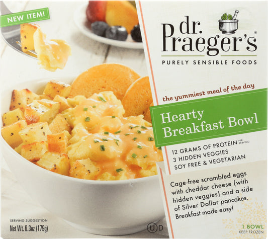 DR PRAEGER: Hearty Breakfast Bowl, 6.3 oz - Vending Business Solutions
