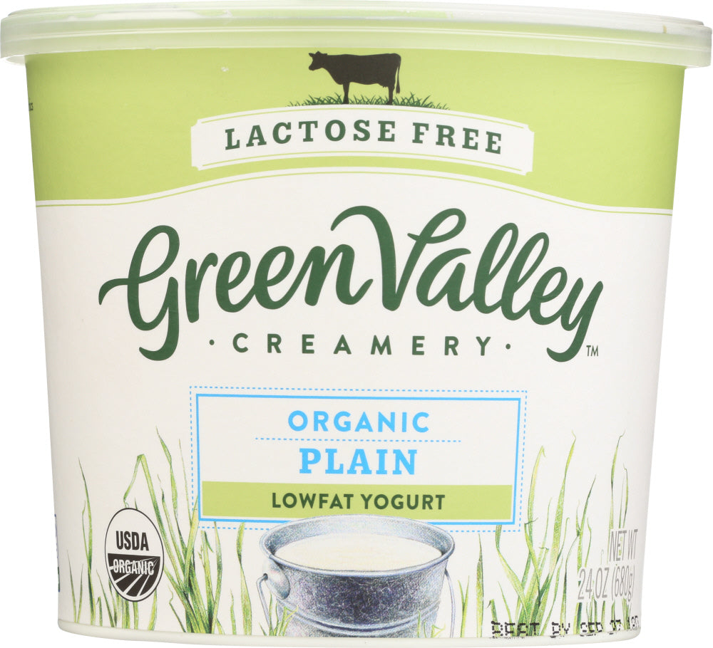 GREEN VALLEY CREAMERY: Organic Plain Lowfat Yogurt, 24 oz - Vending Business Solutions