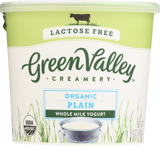 GREEN VALLEY CREAMERY: Organic Plain Whole Milk Yogurt, 24 oz - Vending Business Solutions