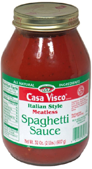 CASA VISCO: Pasta Sauce Meatless, 32 oz - Vending Business Solutions