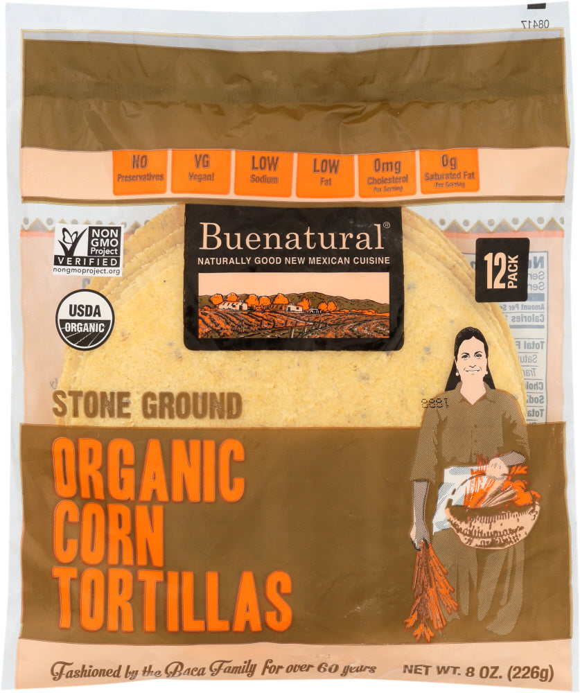 BUENATURAL: Organic Corn Tortillas, 8 oz - Vending Business Solutions