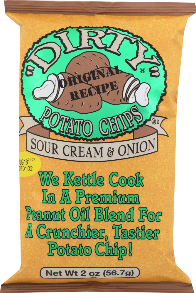 DIRTY POTATO CHIP: Chips Sour Cream Onion, 2 oz - Vending Business Solutions