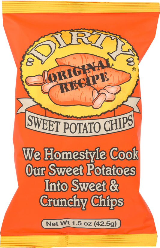 DIRTY POTATO CHIP: Chips Sweet Potato Sea Salted, 1.5 oz - Vending Business Solutions