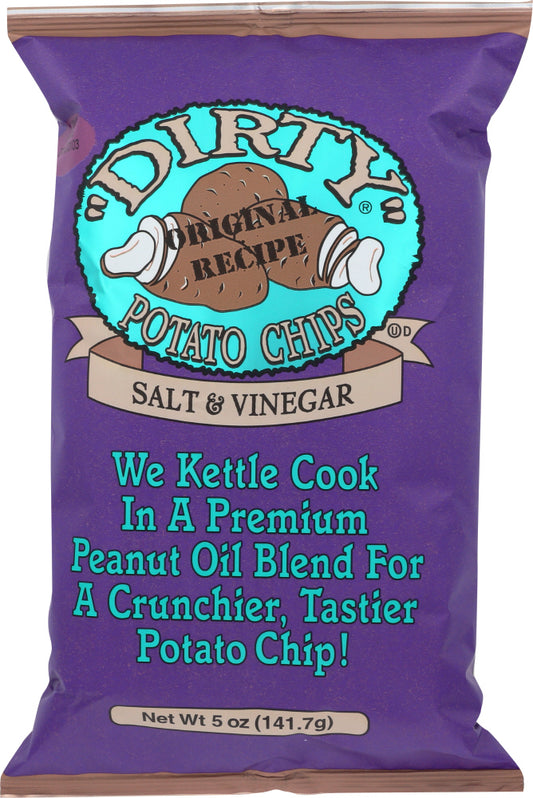 DIRTY POTATO CHIP: Chip Potato Sea Salt & Vinegar, 5 oz - Vending Business Solutions