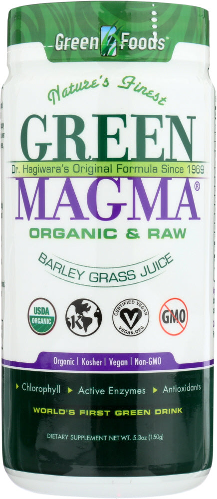 GREEN FOODS: Green Magma Barley Grass Juice Powder, 5.3 oz - Vending Business Solutions