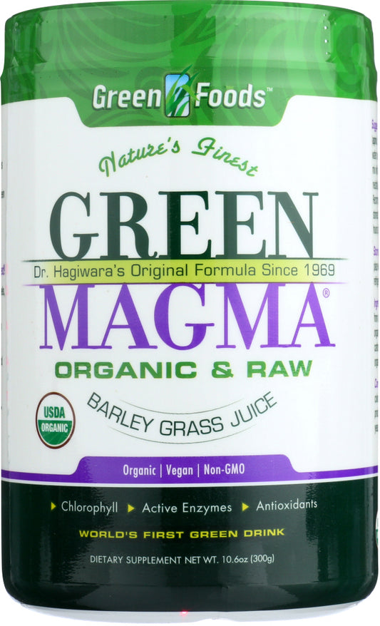 GREEN FOODS: Green Magma Barley Grass Juice Powder, 10.6 oz - Vending Business Solutions