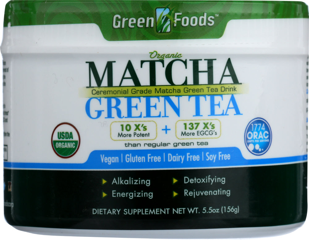 GREEN FOODS: Organic Matcha Green Tea, 5.5 oz - Vending Business Solutions