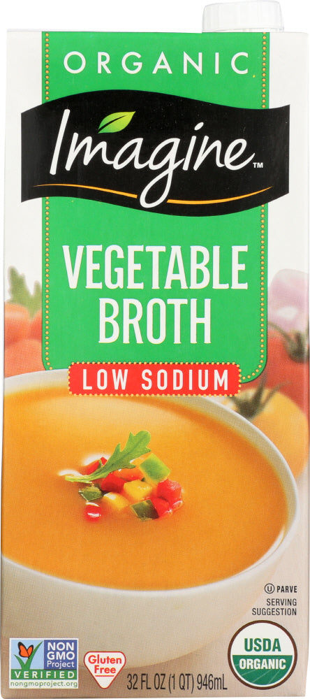 IMAGINE: Organic Low Sodium Vegetable Broth, 32 oz - Vending Business Solutions