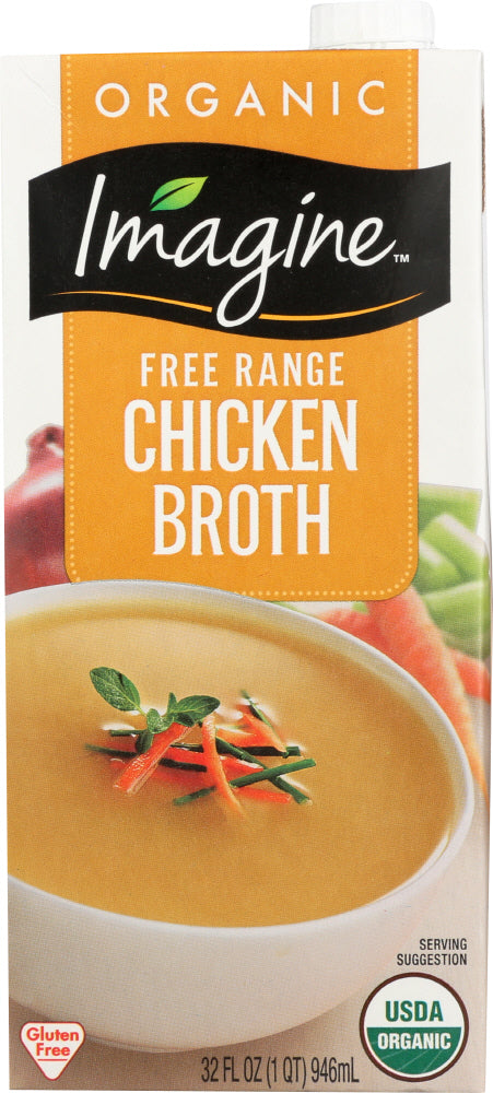 IMAGINE: Organic Free Range Chicken Broth, 32 oz - Vending Business Solutions