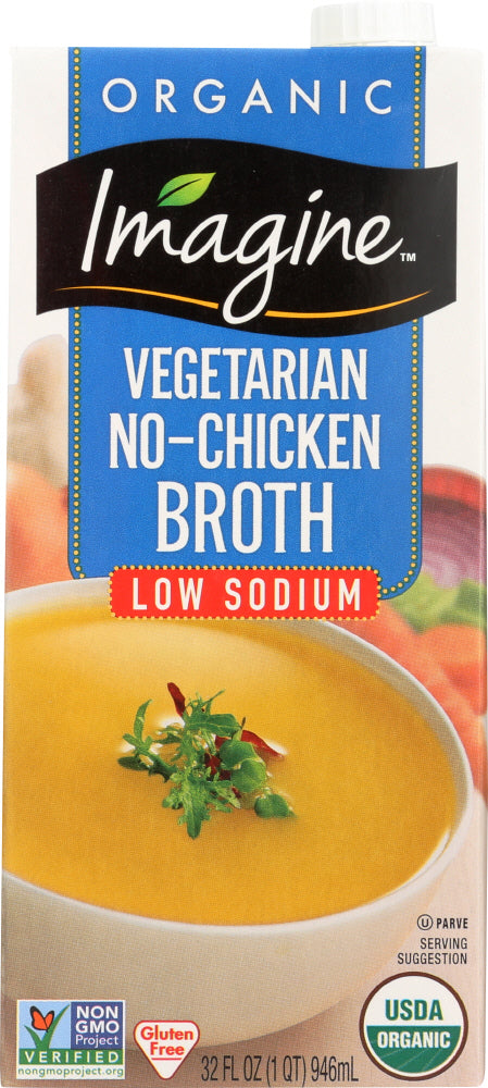IMAGINE: Low Sodium No Chicken Broth, 32 oz - Vending Business Solutions