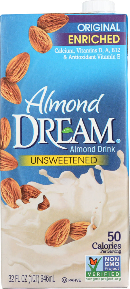 DREAM: Almond Dream Original Unsweetened Almond Drink, 32 fo - Vending Business Solutions