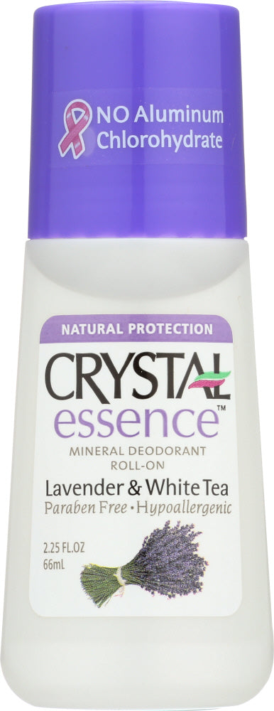 CRYSTAL BODY DEODORANT: Mineral Deodorant Roll-On Lavender & White Tea, 2.25 oz - Vending Business Solutions