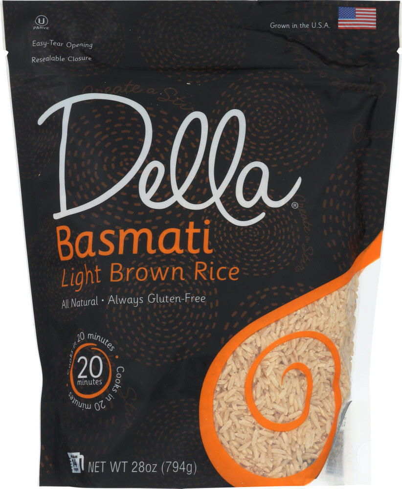 DELLA GOURMET: Basmati Light Brown Rice, 28 oz - Vending Business Solutions