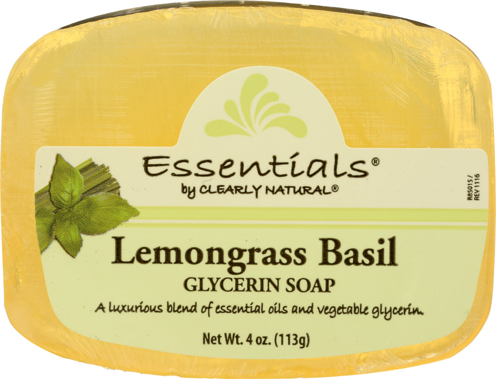 CLEARLY NATURAL: Soap Bar Glycerin Lemongrass Basil, 4 oz - Vending Business Solutions