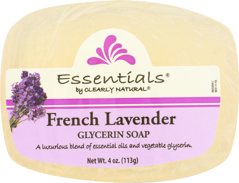 CLEARLY NATURAL: Soap Bar Glycerin French Lavender, 4 oz - Vending Business Solutions