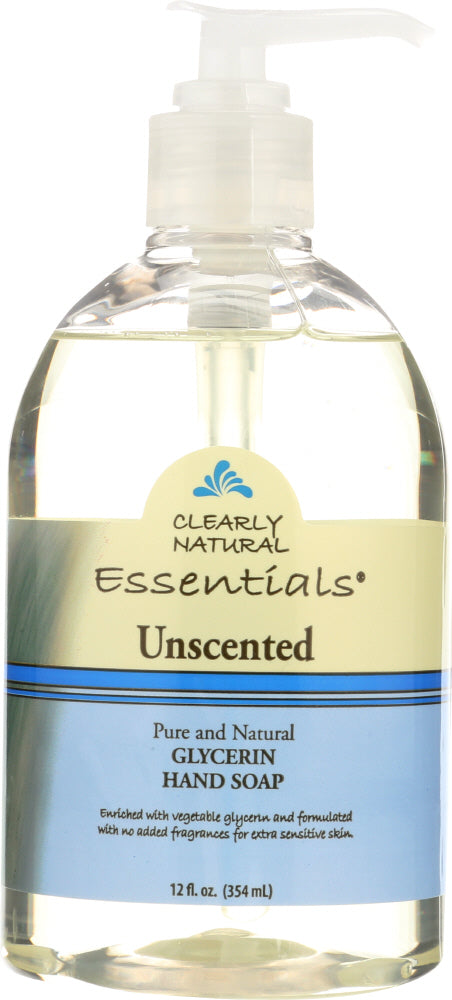 CLEARLY NATURAL: Unscented Glycerine Hand Soap Liquid, 12 oz - Vending Business Solutions