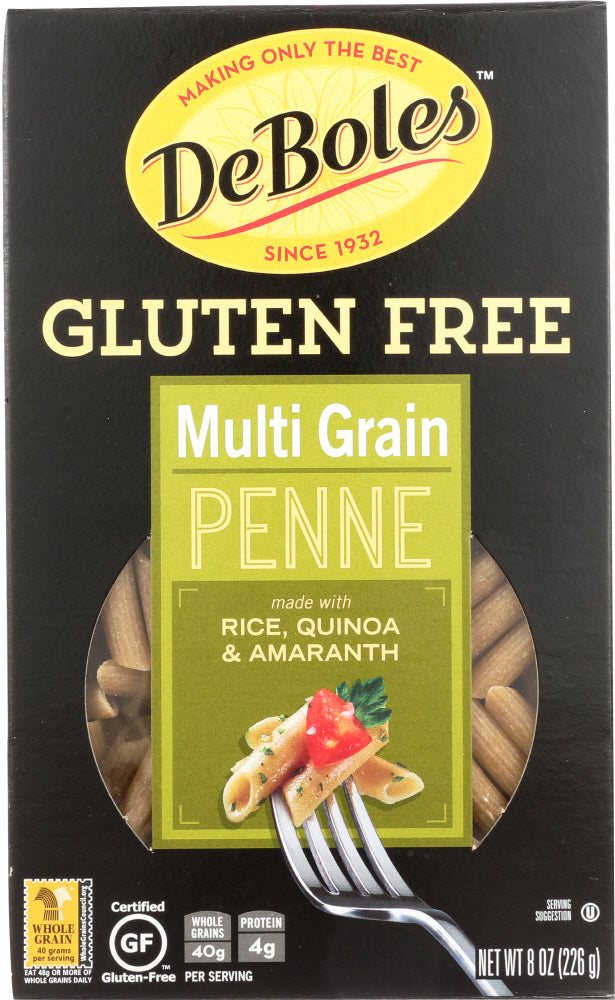 DEBOLES:  Multi Grain Penne Gluten Free Pasta, 8 oz - Vending Business Solutions