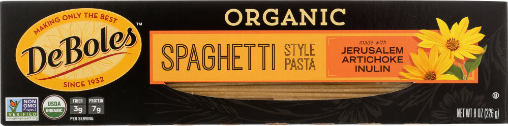 DEBOLES: Organic Jerusalem Artichoke Spaghetti Style Pasta, 8 oz - Vending Business Solutions