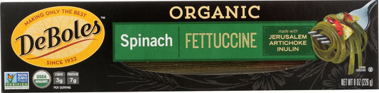 DEBOLES: Organic Spinach Fettuccine, 8 oz - Vending Business Solutions