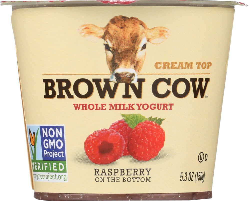 BROWN COW: Yogurt Raspberry On The Bottom Cream Top, 5.3 oz - Vending Business Solutions