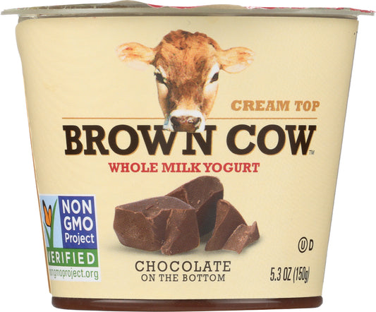 BROWN COW: Yogurt Chocolate On The Bottom Cream Top, 5.3 oz - Vending Business Solutions
