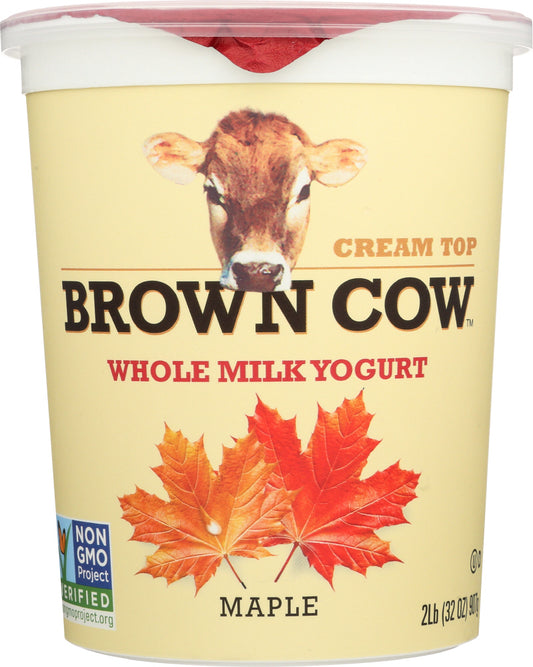 BROWN COW: Cream Top Yogurt Maple, 32 oz - Vending Business Solutions