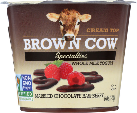 BROWN COW: Yogurt Marbled Chocolate Raspberry, 5 oz - Vending Business Solutions