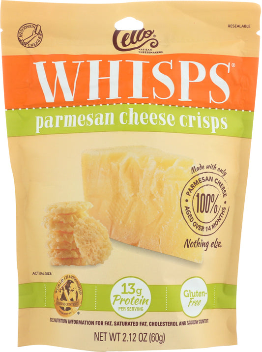 CELLO: Whisps Cheese Crisps Parmesan, 2.12 oz - Vending Business Solutions