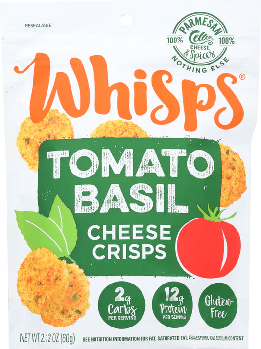 CELLO: Whisps Tomato Basil Cheese Crisps, 2.12 oz - Vending Business Solutions