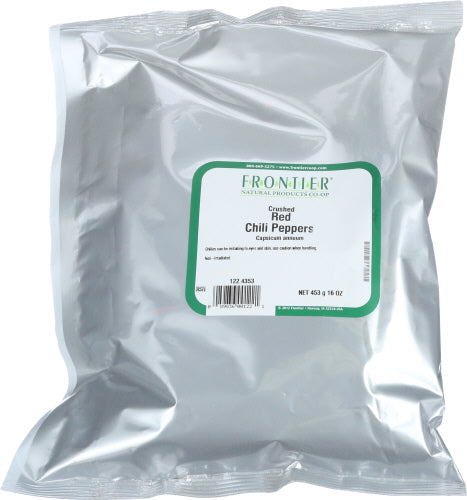 FRONTIER HERB: Crushed Red Chili Peppers, 16 oz - Vending Business Solutions