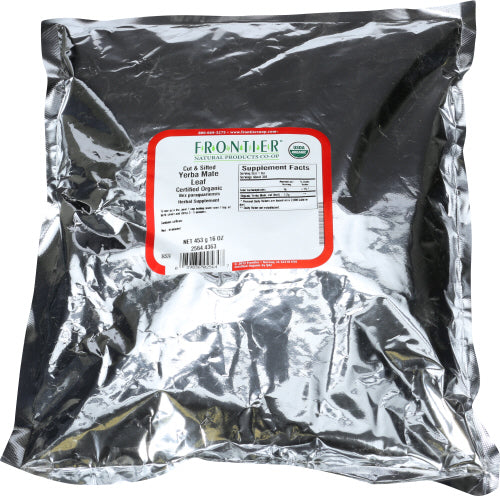FRONTIER HERB: Organic Cut and Sifted Yerba Mate Leaf, 16 oz - Vending Business Solutions
