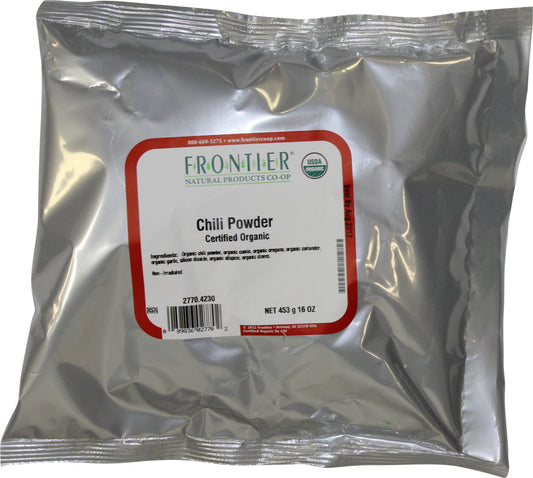 FRONTIER: Natural Products Organic Chili Powder Blend, 16 oz - Vending Business Solutions