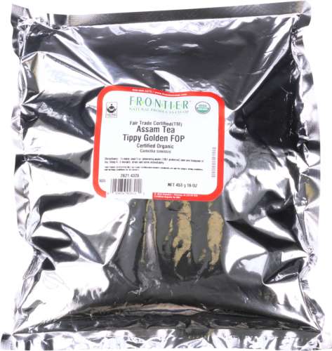 FRONTIER HERB: Organic Assam Tea Tippy Golden FOP, 16 oz - Vending Business Solutions
