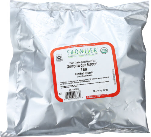 FRONTIER HERB: Organic Tea Gunpowder Green, 16 oz - Vending Business Solutions