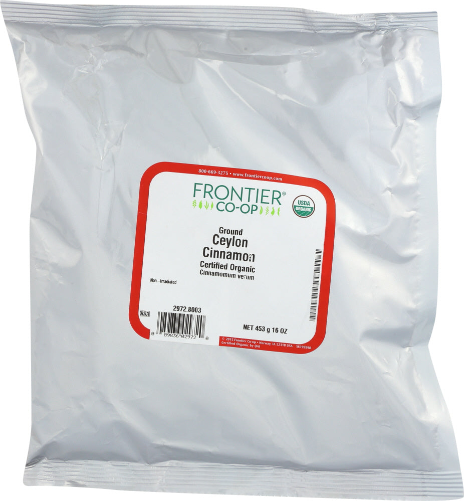 FRONTIER HERB: Organic Ceylon Cinnamon Powder, 16 oz - Vending Business Solutions