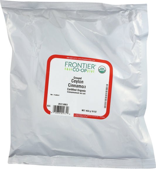 FRONTIER HERB: Organic Ceylon Cinnamon Powder, 16 oz - Vending Business Solutions