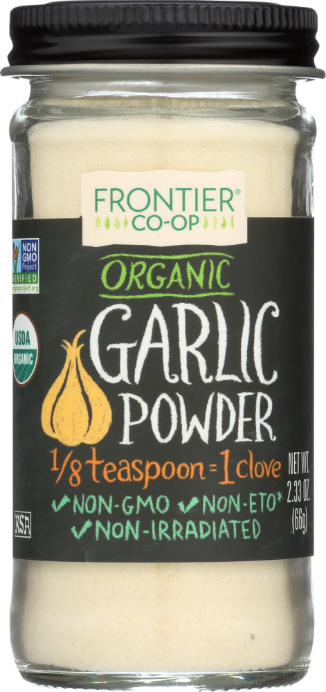 FRONTIER NATURAL PRODUCTS: Organic Garlic Powder, 2.33 oz - Vending Business Solutions