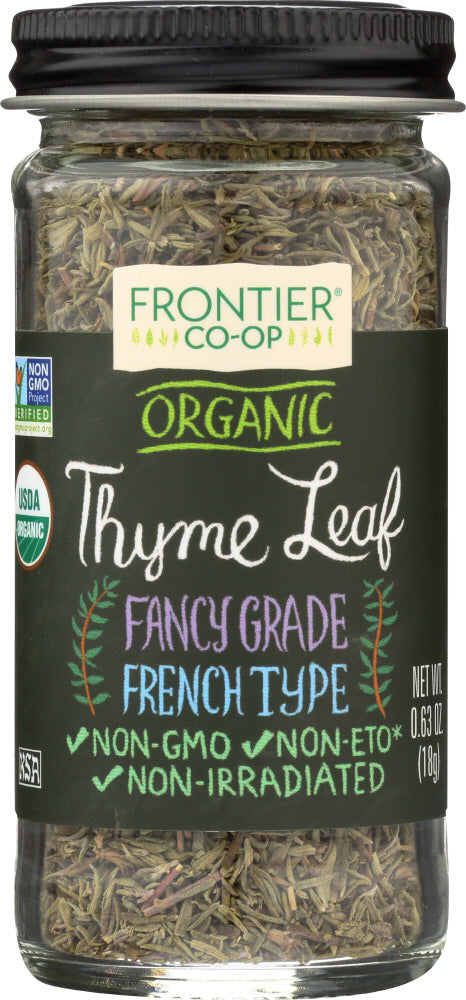 FRONTIER HERB: Organic Thyme Leaf Bottle, 0.63 oz - Vending Business Solutions