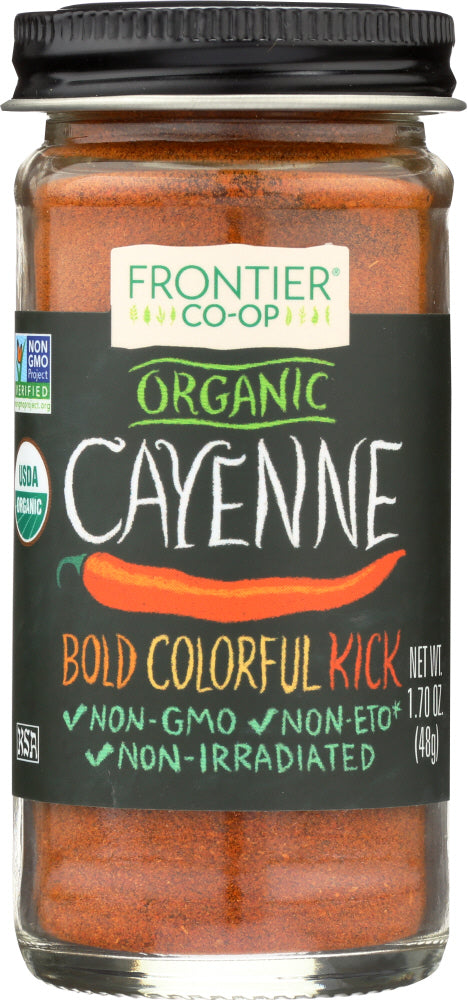 FRONTIER HERB: Organic Ground Cayenne 30 HU, 1.7 oz - Vending Business Solutions