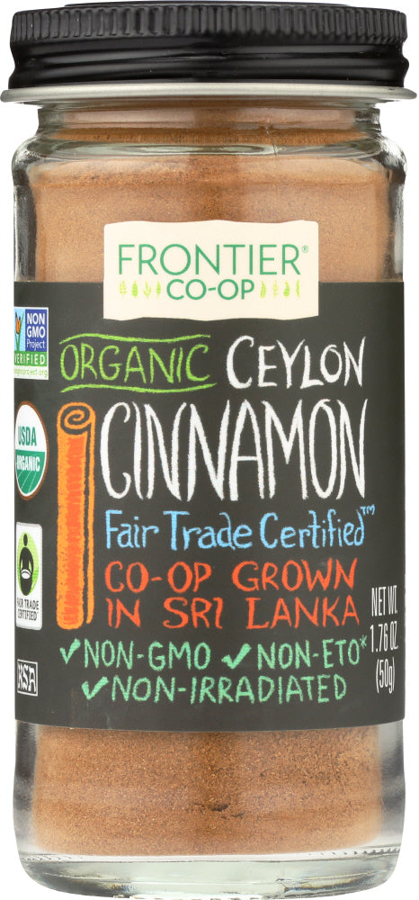 FRONTIER: Organic Ground Ceylon Cinnamon, 1.76 oz - Vending Business Solutions