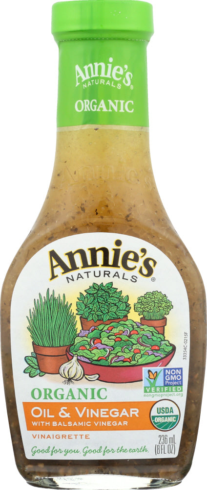 ANNIES HOMEGROWN: Organic Oil and Vinegar Vinaigrette Dressing, 8 oz - Vending Business Solutions