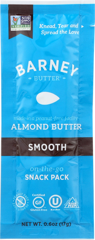 BARNEY BUTTER: Almond Butter Smooth Snack Pack, 0.6 oz - Vending Business Solutions