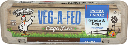 CHINO VALLEY: Veg-A-Fed Extra Large White Eggs, 1 dz - Vending Business Solutions