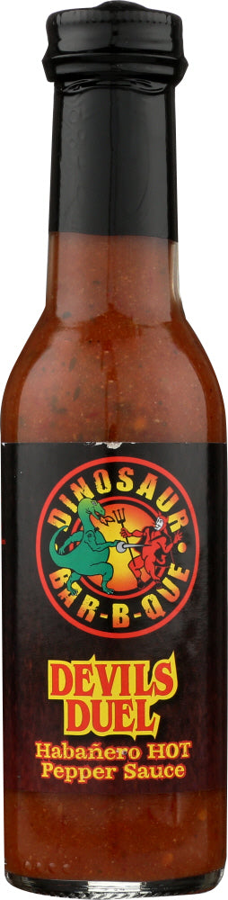 DINOSAUR: Devils Duel Habanero Hot Pepper Sauce, 5 oz - Vending Business Solutions